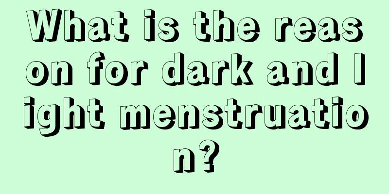 What is the reason for dark and light menstruation?