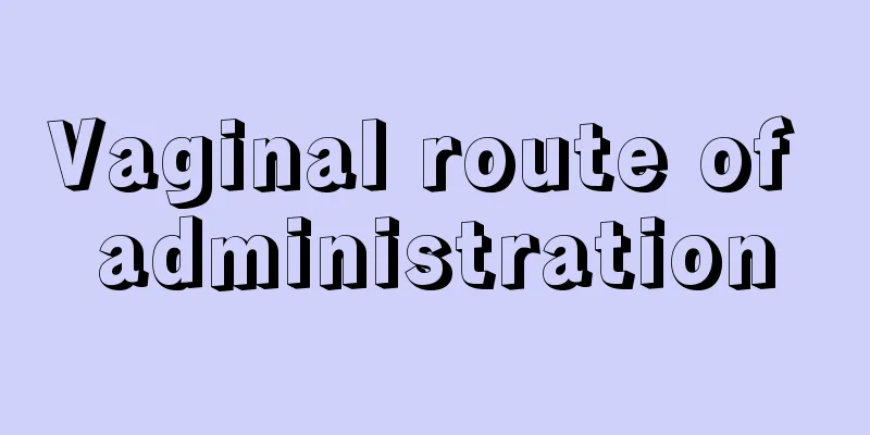 Vaginal route of administration