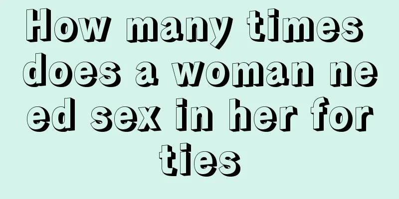 How many times does a woman need sex in her forties