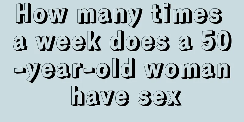 How many times a week does a 50-year-old woman have sex