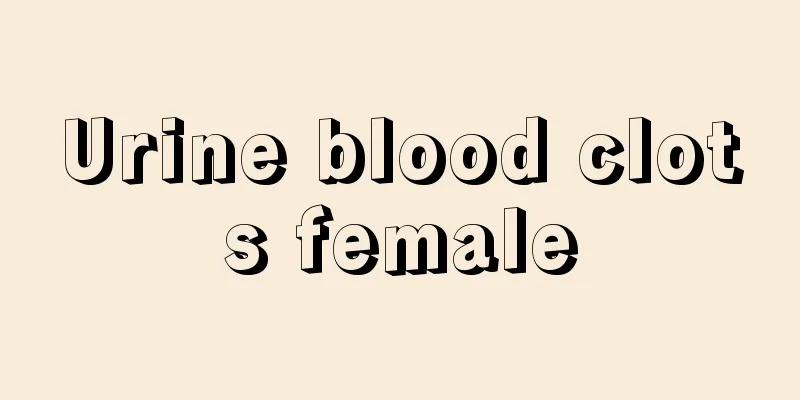 Urine blood clots female