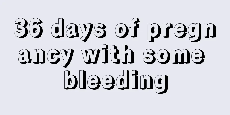 36 days of pregnancy with some bleeding