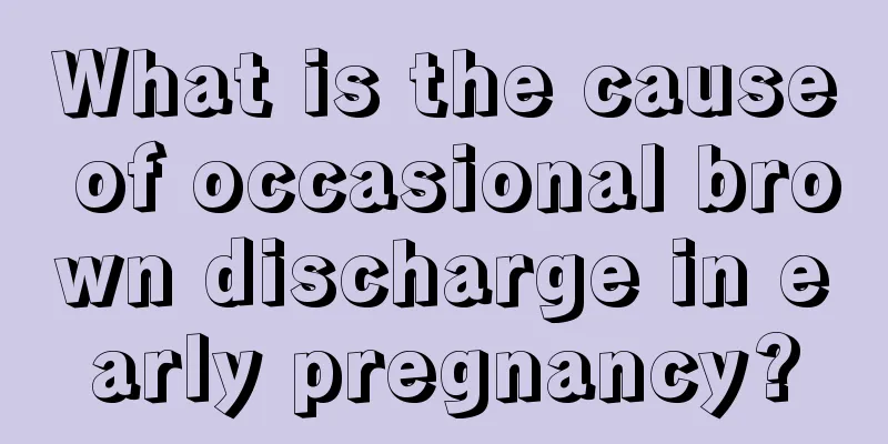 What is the cause of occasional brown discharge in early pregnancy?