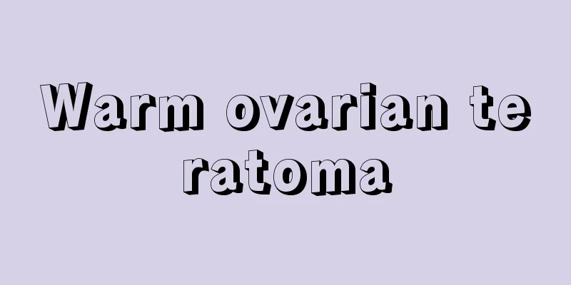 Warm ovarian teratoma