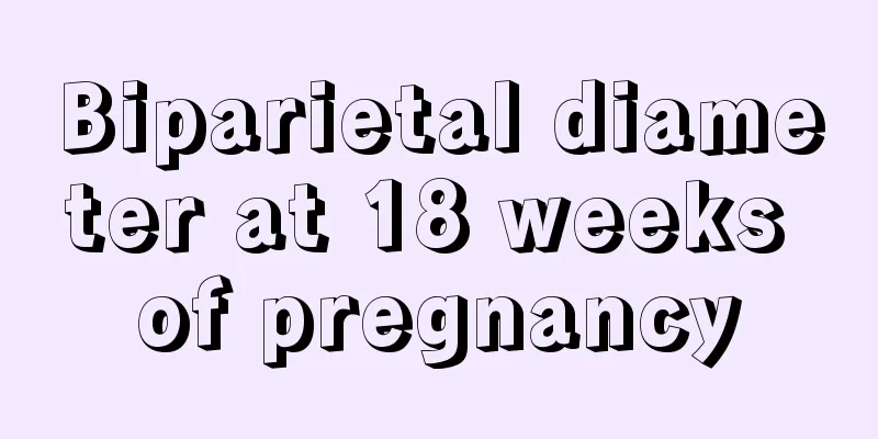 Biparietal diameter at 18 weeks of pregnancy