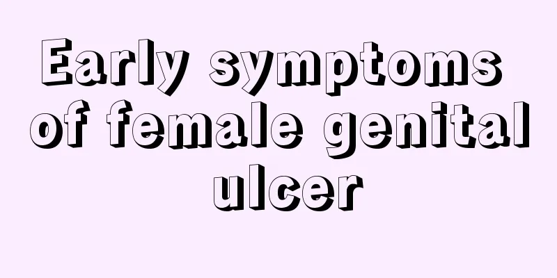 Early symptoms of female genital ulcer