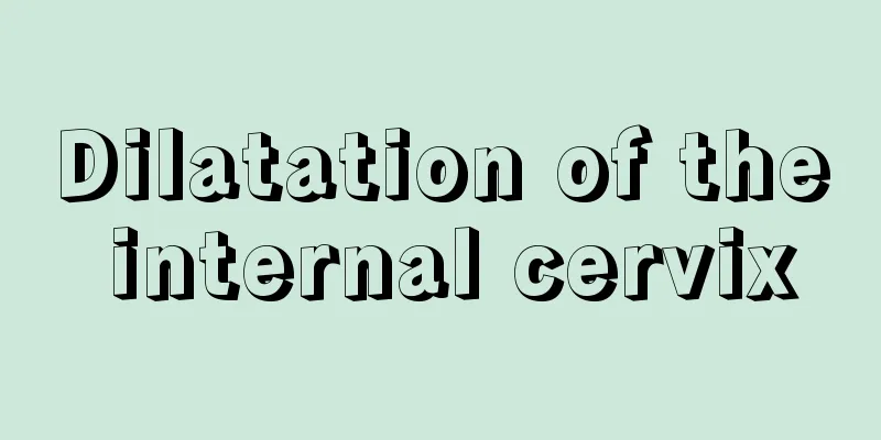 Dilatation of the internal cervix