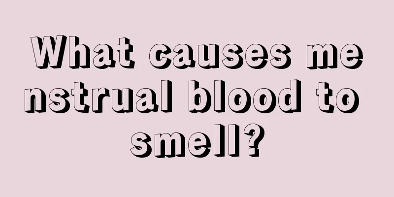 What causes menstrual blood to smell?