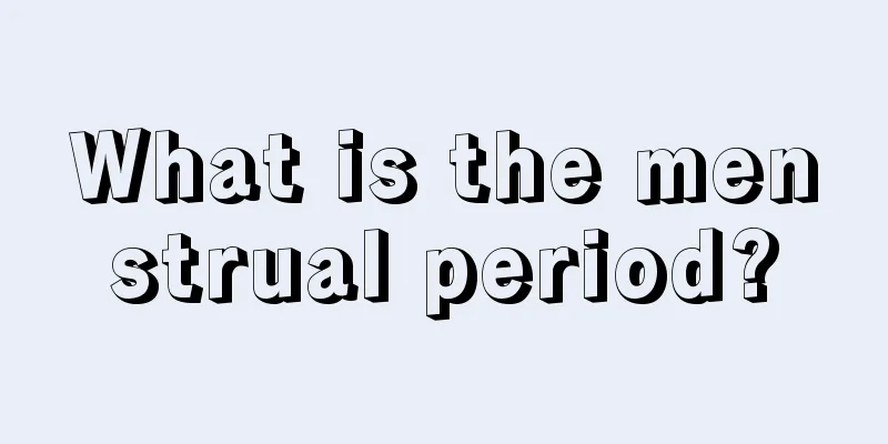 What is the menstrual period?