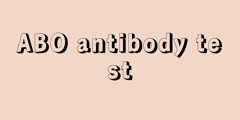 ABO antibody test