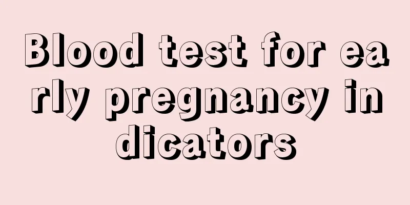 Blood test for early pregnancy indicators