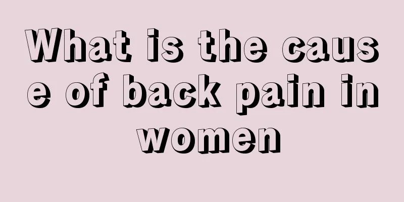 What is the cause of back pain in women