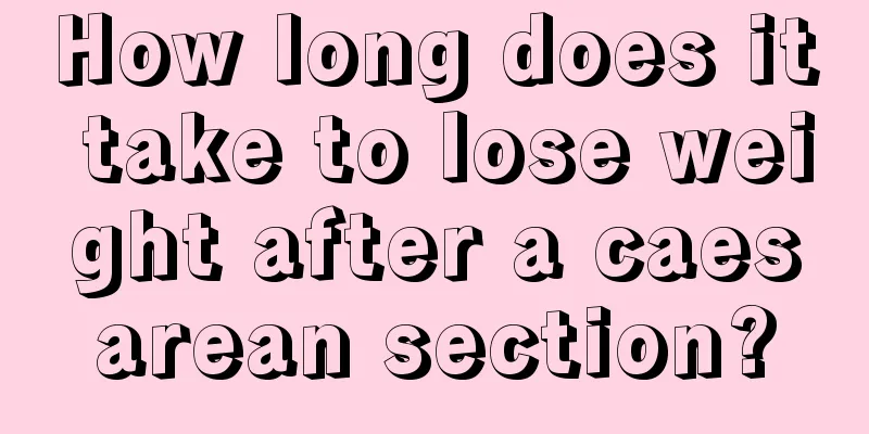 How long does it take to lose weight after a caesarean section?