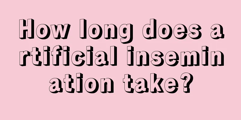 How long does artificial insemination take?