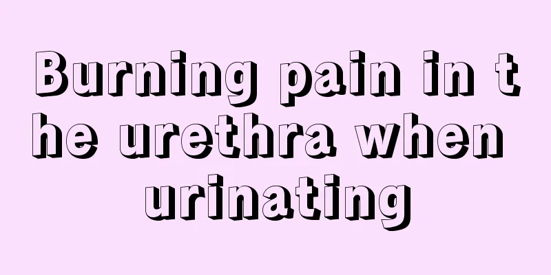 Burning pain in the urethra when urinating