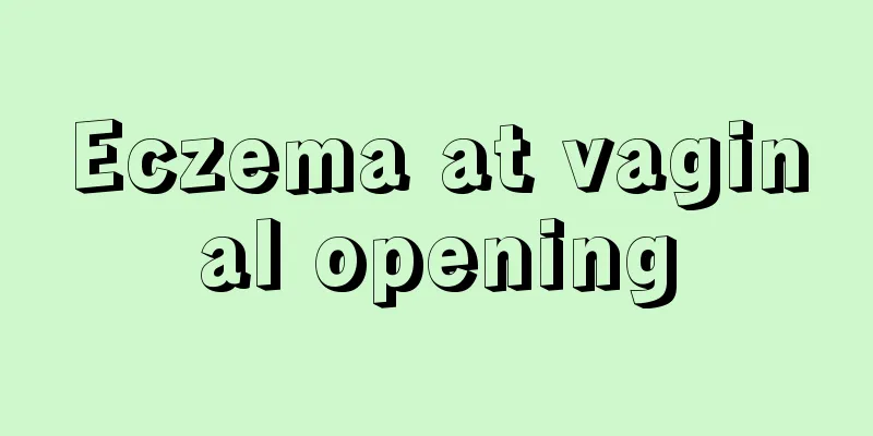 Eczema at vaginal opening