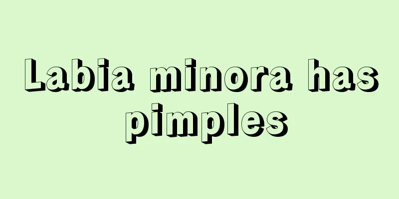 Labia minora has pimples