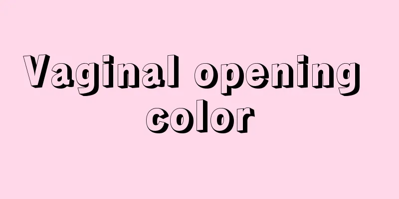 Vaginal opening color