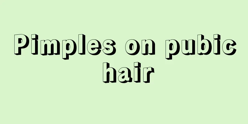 Pimples on pubic hair