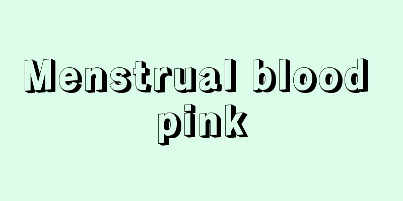 Menstrual blood pink