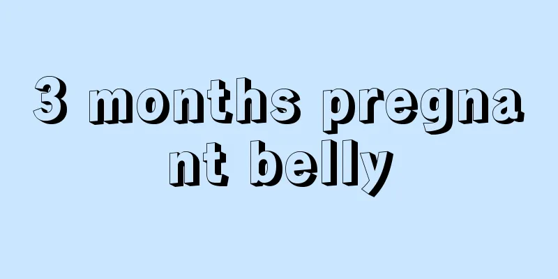 3 months pregnant belly