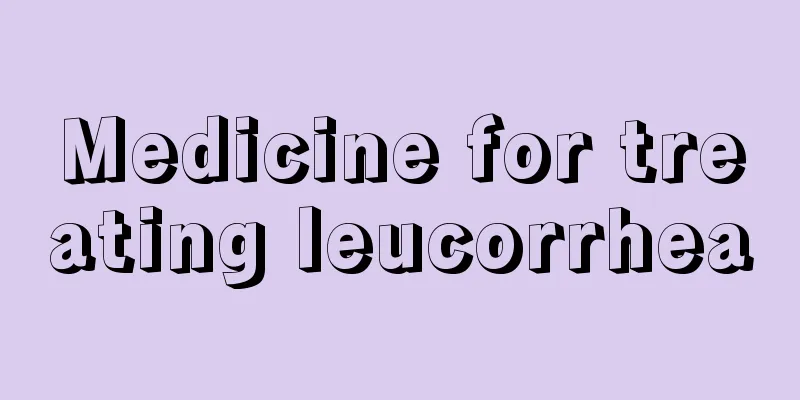 Medicine for treating leucorrhea