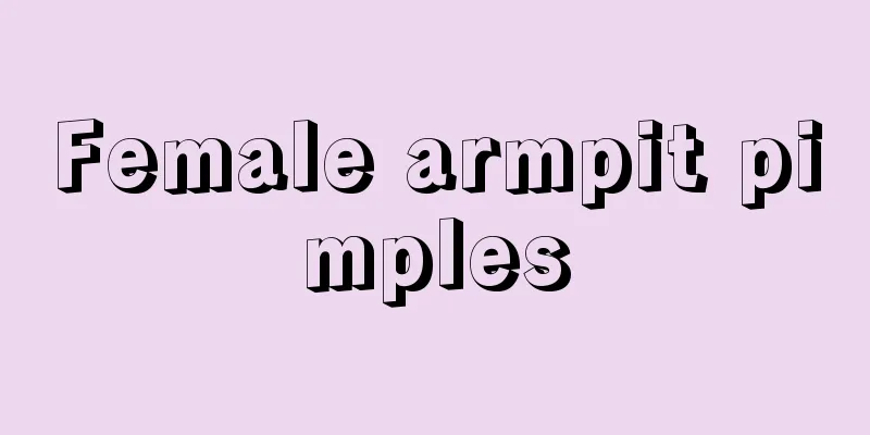 Female armpit pimples