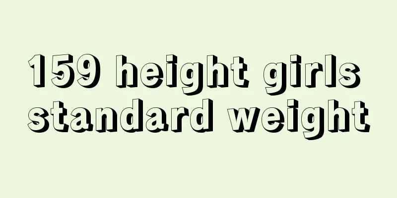 159 height girls standard weight