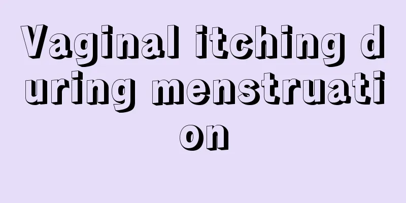 Vaginal itching during menstruation