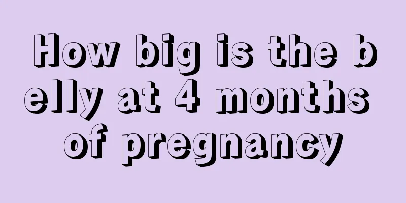 How big is the belly at 4 months of pregnancy