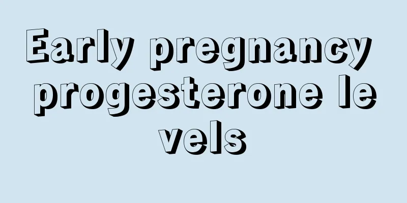 Early pregnancy progesterone levels