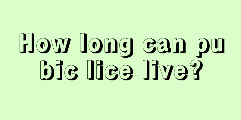 How long can pubic lice live?