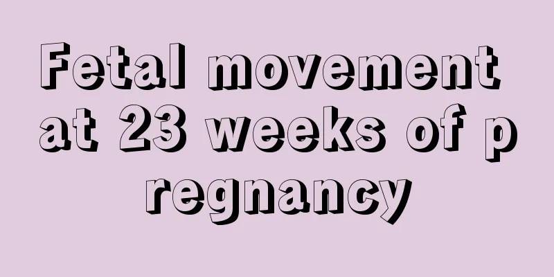 Fetal movement at 23 weeks of pregnancy