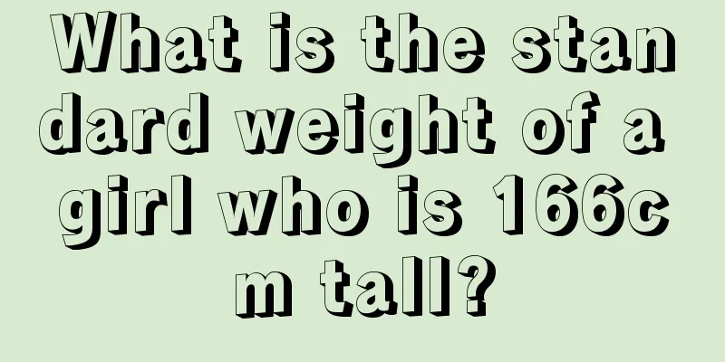 What is the standard weight of a girl who is 166cm tall?