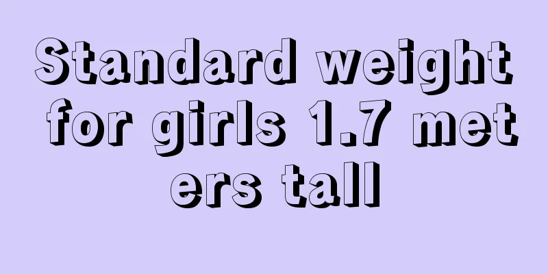 Standard weight for girls 1.7 meters tall