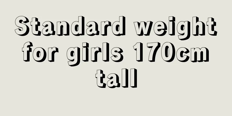 Standard weight for girls 170cm tall