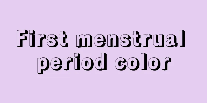 First menstrual period color