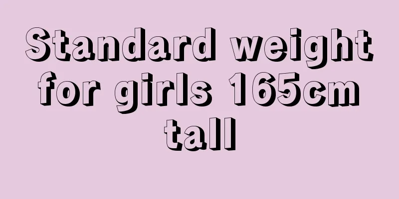 Standard weight for girls 165cm tall