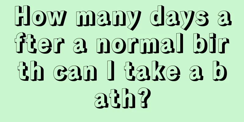 How many days after a normal birth can I take a bath?