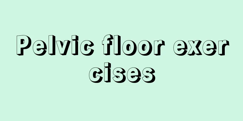 Pelvic floor exercises