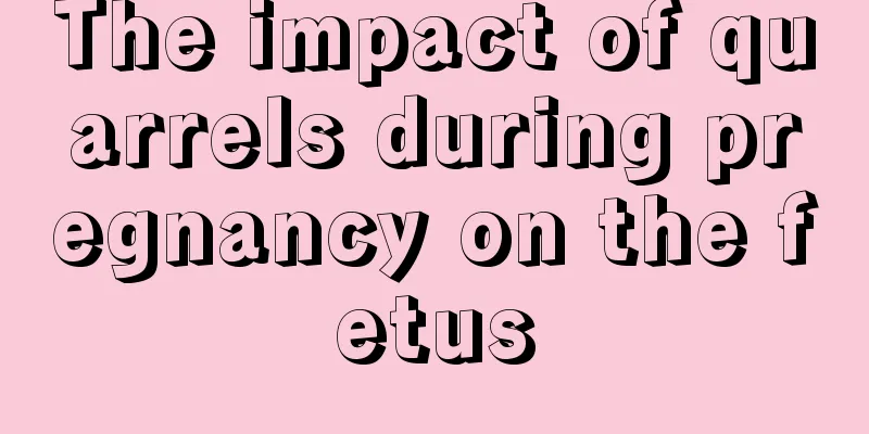 The impact of quarrels during pregnancy on the fetus