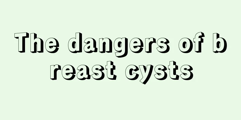 The dangers of breast cysts