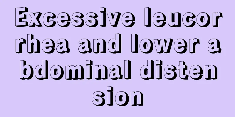 Excessive leucorrhea and lower abdominal distension