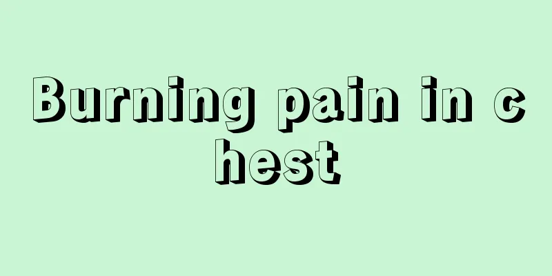 Burning pain in chest