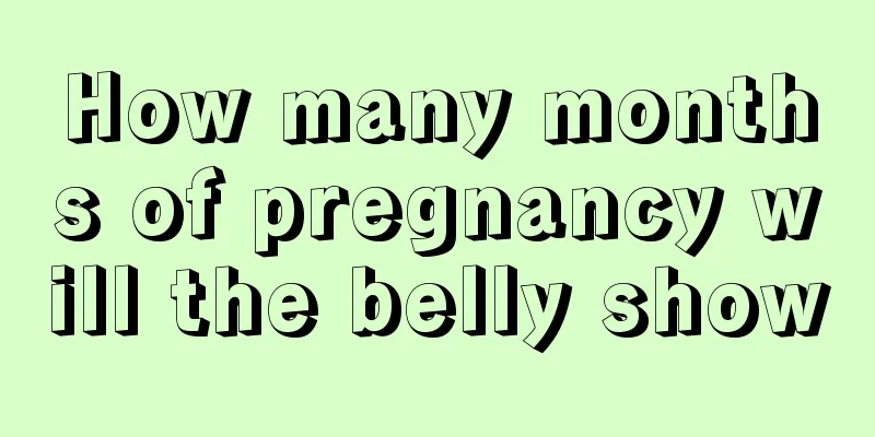 How many months of pregnancy will the belly show