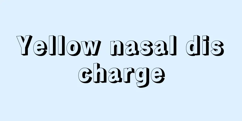 Yellow nasal discharge