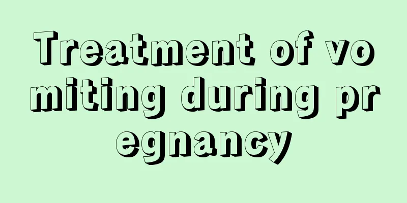 Treatment of vomiting during pregnancy