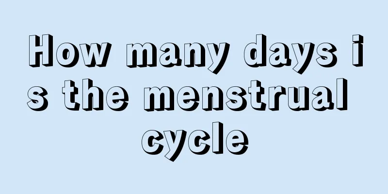 How many days is the menstrual cycle