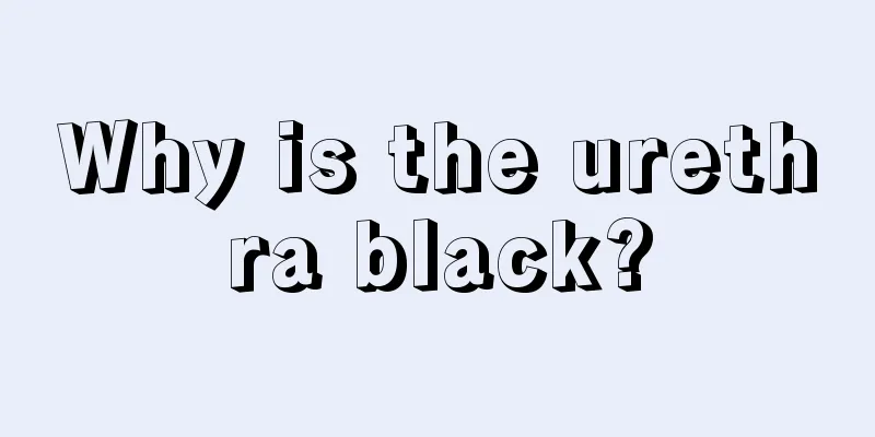 Why is the urethra black?