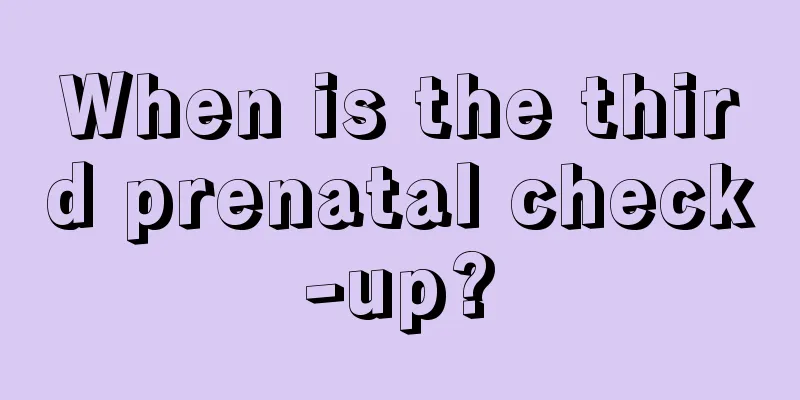 When is the third prenatal check-up?